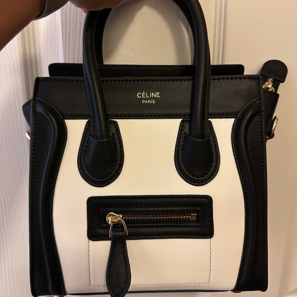 Black and White Women's Handbag